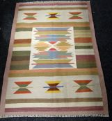 An Afghan tribal wool Kelim, 171 x 120cms Condition reports provided on request by email for this