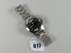 A Hamilton Khaki Automatic stainless steel water resistant 50 metres sapphire crystal wristwatch