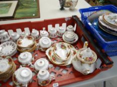 Parcel of Royal Albert 'Old Country Roses' teaware, decorative plates ETC Condition reports provided