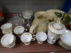 A tray of china & glassware Condition reports provided on request by email for this auction otherw