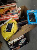 Box of retro family board games including Frustration Condition reports provided on request by email