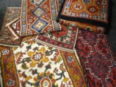 Eight various Persian-type carpets / mats Condition reports provided on request by email for this