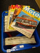 Collection of 40+ copies of the Motor magazine from 1969 together with other racing car ephemera