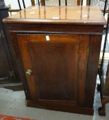 A vintage single-door mahogany pot cupboard Condition reports provided on request by email for