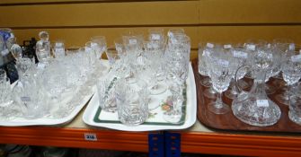 Selection of good quality cut glass drinking glasses ETC Condition reports provided on request by