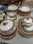 Two part-sets of antique dinnerware Condition reports provided on request by email for this