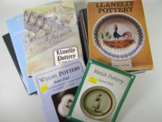 A parcel of Welsh pottery / porcelain collecting books Condition reports provided on request by