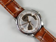 A Hamilton Viewmatic water resistant stainless steel sapphire crystal gentleman's wristwatch on