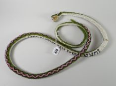 A Turkish prison-of-war bead-work snake (damage) Condition reports provided on request by email