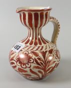 An interesting copper lustre jug (possibly early nineteenth century) Condition reports provided on