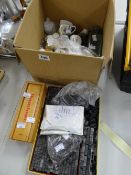 Collection of crested ware, printers lettering, boxed dominoes ETC Condition reports provided on