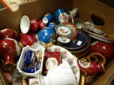 A collection of twentieth century Limoges cabinet china Condition reports provided on request by