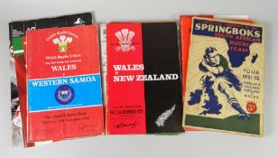 A parcel of mixed rugby union International programmes and a Springbok Tour souvenir Condition