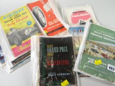 A collection of Formula One & other motorcar racing programmes from the 1950s Condition reports
