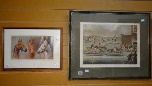 Two horse racing prints Condition reports provided on request by email for this auction otherwise