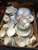 A box of mixed china Condition reports provided on request by email for this auction otherwise items