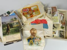 Collection of vintage postcards, first day covers & Kensitas' silks Condition reports provided on