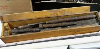 A vintage roll-down map for the Dominion of Canada & Newfoundland together with a wooden cased set