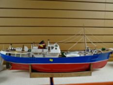 A vintage model of a sailing ship Condition reports provided on request by email for this auction