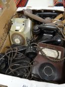 A collection of vintage telephones Condition reports provided on request by email for this auction