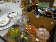 Collection of jugs, coloured glass and china, smoker's pipes Condition reports provided on request