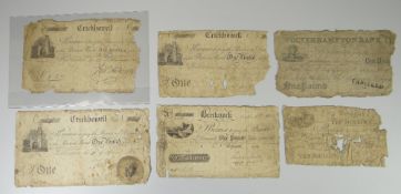 GROUP OF SIX BELIEVED 19TH CENTURY 