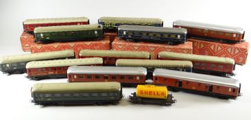 QUANTITY OF BOXED MARKLIN HO GAUGE ROLLING STOCK comprising mainly sleeping wagons and one Shell