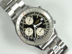 BREITLING NAVITIMER AUTOMATIC STAINLESS STEEL GENTLEMAN'S WRISTWATCH, numbered to reverse 8083 on