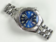 BREITLING SUPEROCEAN AUTOMATIC STAINLESS STEEL WRISTWATCH, numbered to reverse A17040 18302 with