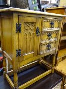 Carved front hutch style cupboard