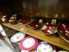 Large parcel of Carltonware 'Rouge Royale' cabinet ware