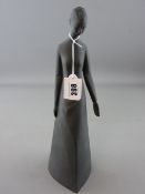 Royal Doulton female figurine in black matt 'Tranquillity' HN2426