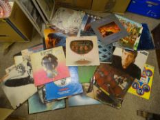 Box of vintage vinyl including Whitesnake, Deep Purple, Black Sabbath etc (please see images for
