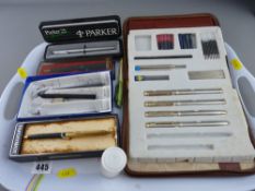 Parcel of various writing pens