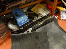 Vintage case with large parcel of mainly garage and car accessories