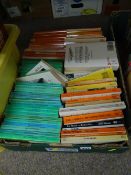 Box of paperback books including several volumes of 'The Countryman'