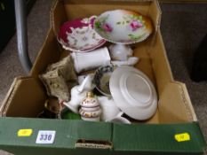 Box of mixed china and teaware