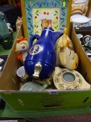 Box of mixed porcelain etc