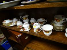 Quantity of Royal Albert 'Old Country Roses' teaware