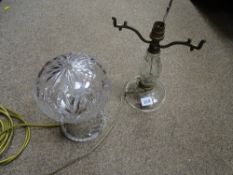 Two mushroom style lamps