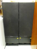 Pair of Mordaunt Python short stereo speakers, approx 830mm high