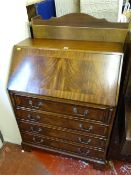 Reproduction four drawer bureau with neat interior