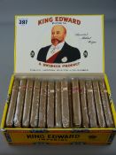 Box of fifty King Edward Imperial cigars, all in original sealed papers