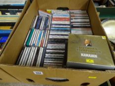 Box with large quantity of mainly classical CDs