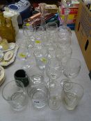 Parcel of mixed drinking glassware