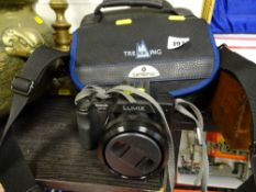 Panasonic Lumix digital camera with case, charger etc