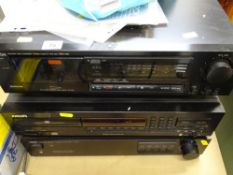 Hifi separates - tape deck, Phillips CD player and a Yamaha amplifier A-320 E/T