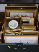 Large parcel of prints including four by C F TUNNICLIFFE and many botanical and ornithological