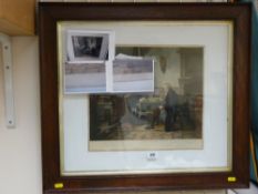 Framed mezzo engraving after JAYNNARD