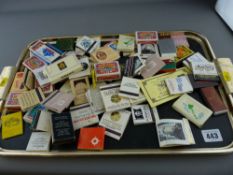 Tray of book matches